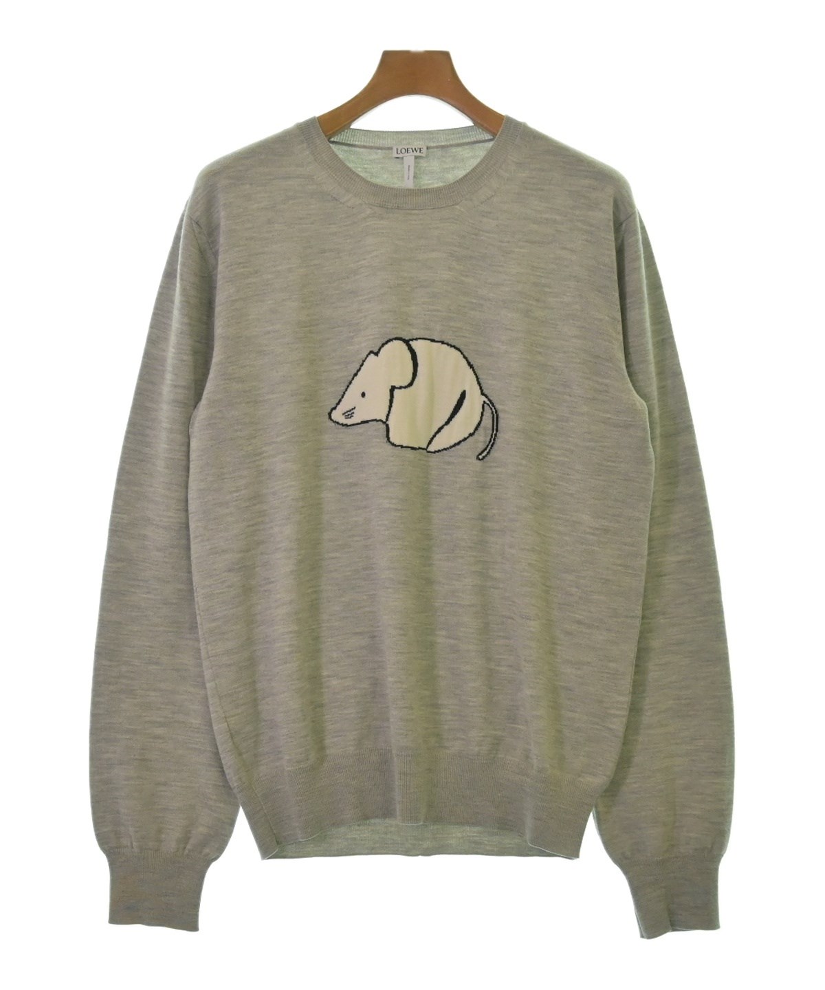 LOEWE（ロエベ）ニット・セーター グレー サイズ:M メンズ