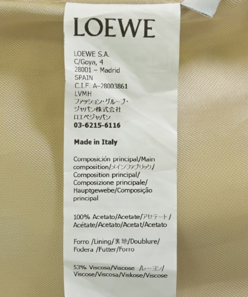 LOEWE（ロエベ）トレンチコート 黄 サイズ:44(S位) メンズ/2200592315034