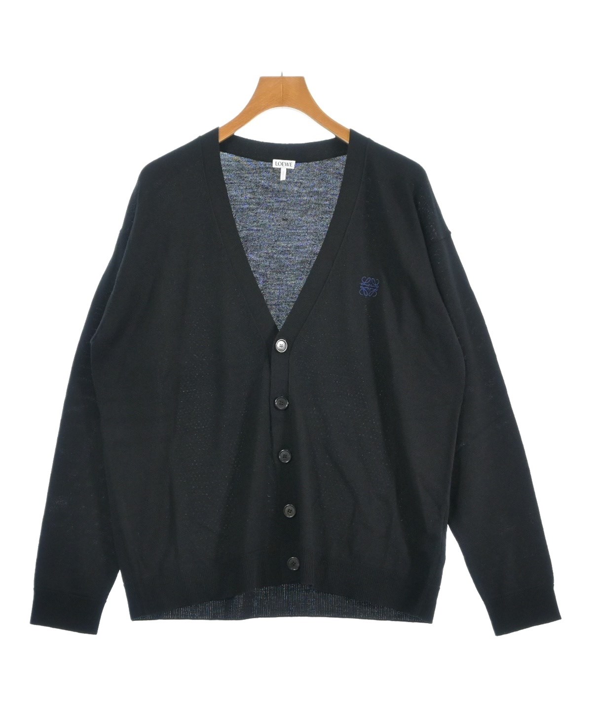 LOEWE カーディガン 黒 ロエベ LOEWE（ロエベ）カーディガン 黒 サイズ:L メンズ/2200596161033