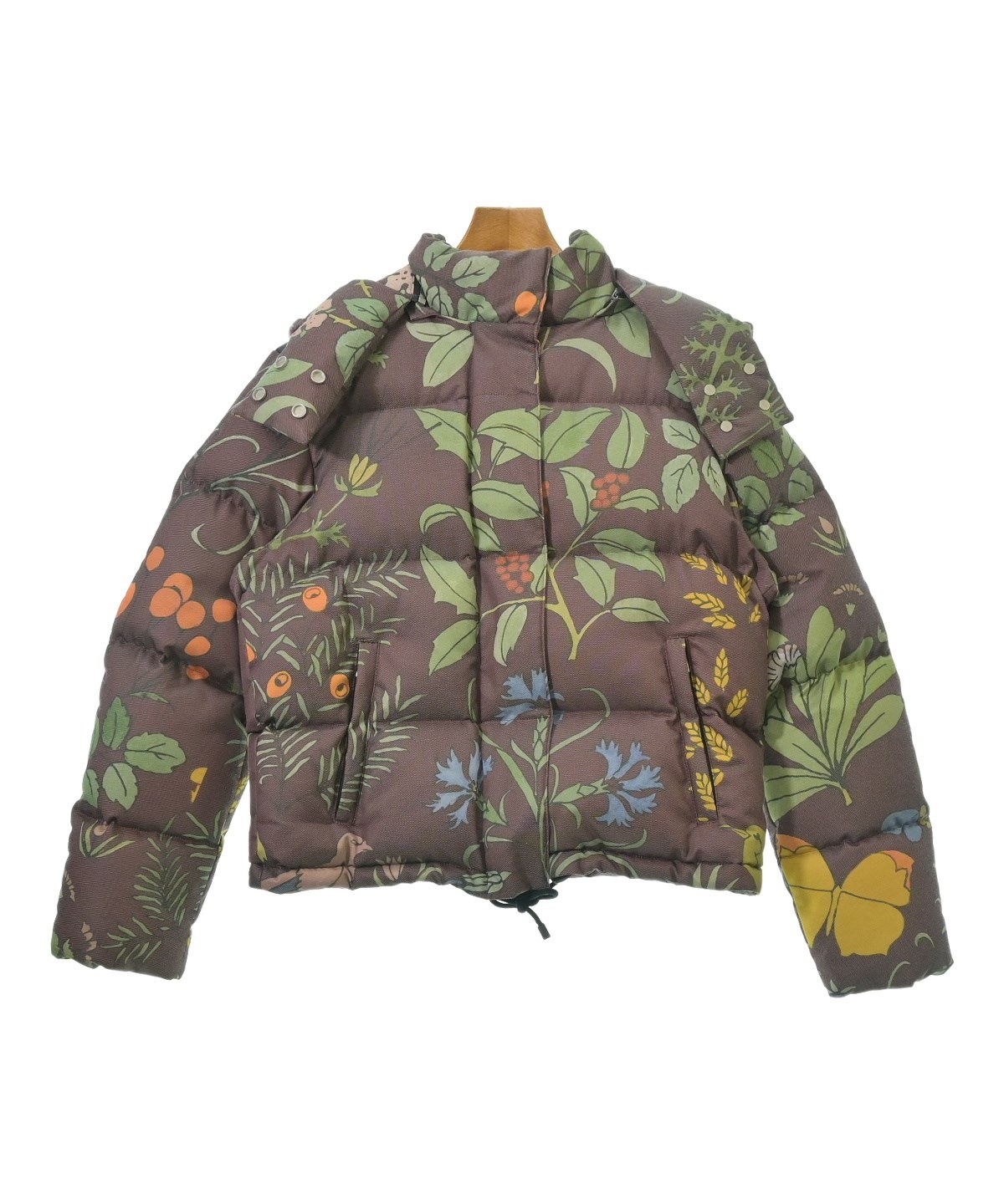 LOEWE（ロエベ）ダウンジャケット/ダウンベスト 茶 サイズ:32(XXS位