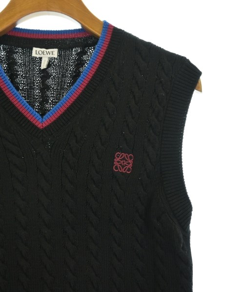 LOEWE（ロエベ）ベスト 黒 サイズ:S レディース/2200620397063