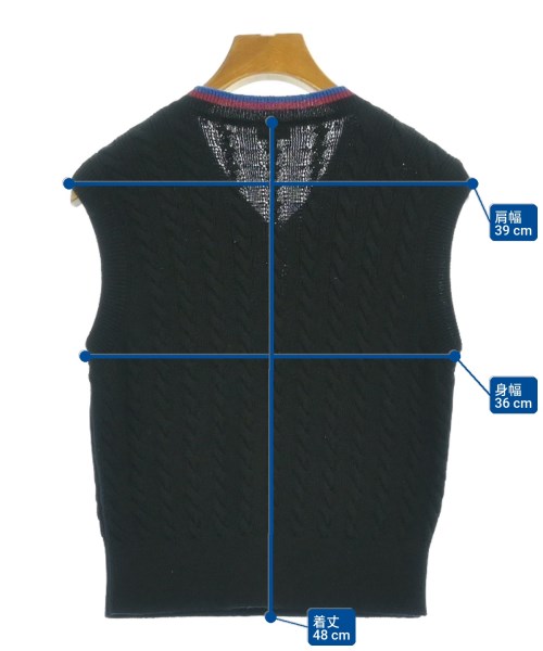 LOEWE（ロエベ）ベスト 黒 サイズ:S レディース/2200620397063