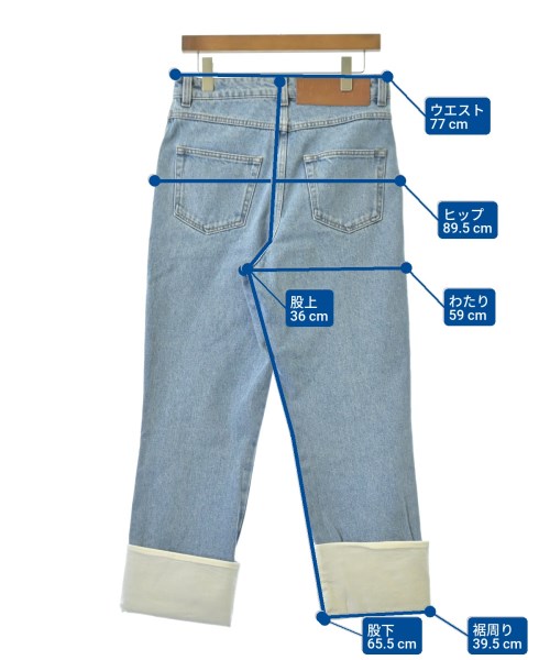 LOEWE（ロエベ）デニムパンツ 紺 サイズ:42(M位) レディース/2200622402284