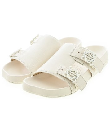 LOEWE ホワイト サンダル LOEWE ホワイト サンダル ペタル エスパドリーユ スライド（ソフト