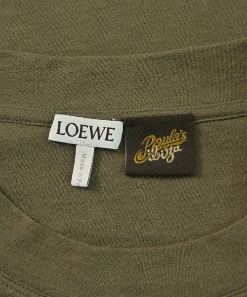 LOEWE（ロエベ）Tシャツ・カットソー カーキ サイズ:M メンズ/2200627900051