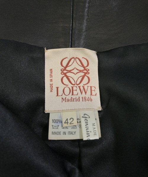LOEWE（ロエベ）ひざ丈スカート 黒 サイズ:42(M位) レディース/2200625754182