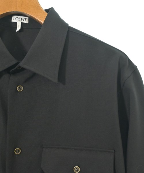 LOEWE（ロエベ）カジュアルシャツ 黒 サイズ:38(S位) メンズ/2200630429020