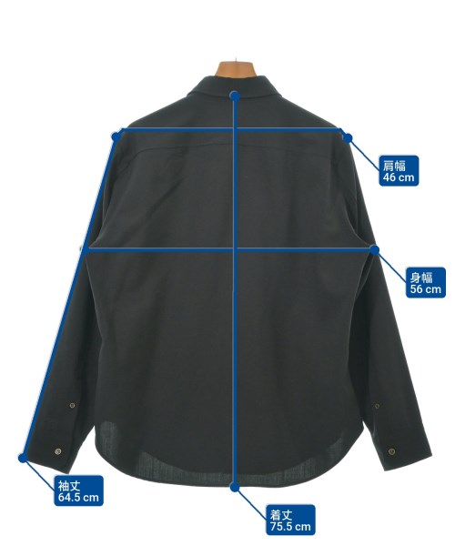 LOEWE（ロエベ）カジュアルシャツ 黒 サイズ:38(S位) メンズ/2200630429020