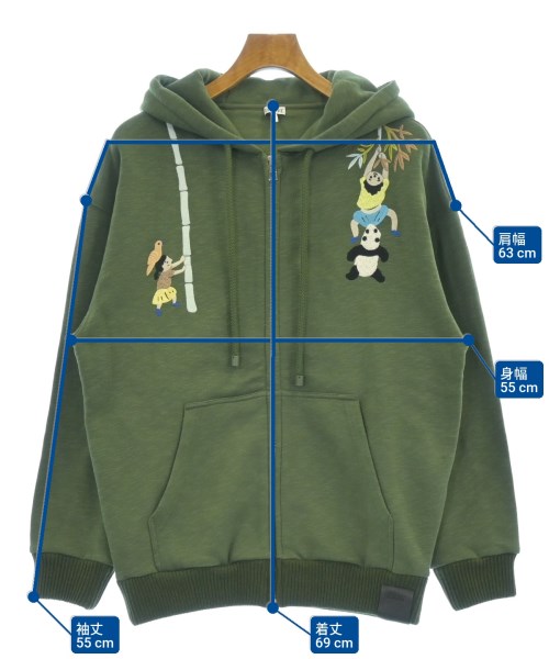 LOEWE（ロエベ）パーカー 緑 サイズ:XS メンズ/2200623754276