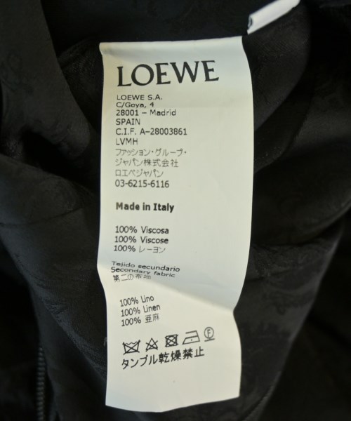 LOEWE（ロエベ）ワンピース 黒 サイズ:36(XS位) レディース/2200633056063