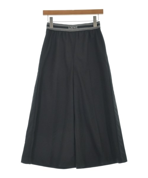 LOEWE（ロエベ）クロップドパンツ 黒 サイズ:S レディース/2200617605072