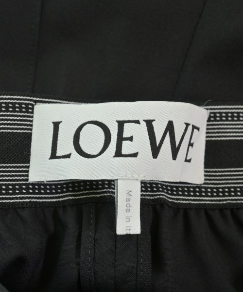 LOEWE（ロエベ）クロップドパンツ 黒 サイズ:S レディース/2200617605072