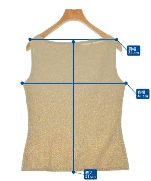 LOEWE（ロエベ）ベスト/ノースリーブ ベージュ サイズ:-(M位) レディース/2200620410076