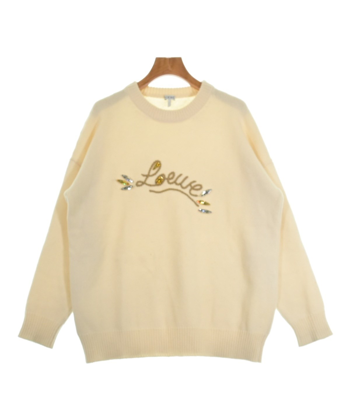 LOEWE（ロエベ）ニット・セーター 白 サイズ:S レディース