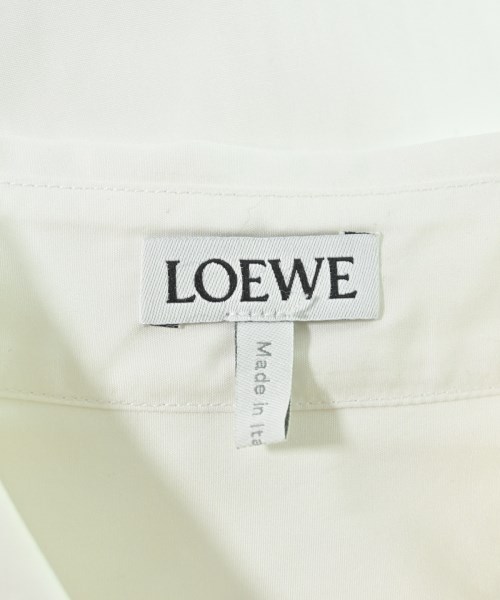 LOEWE（ロエベ）カジュアルシャツ 白 サイズ:34(XXS位) レディース/2200610707148