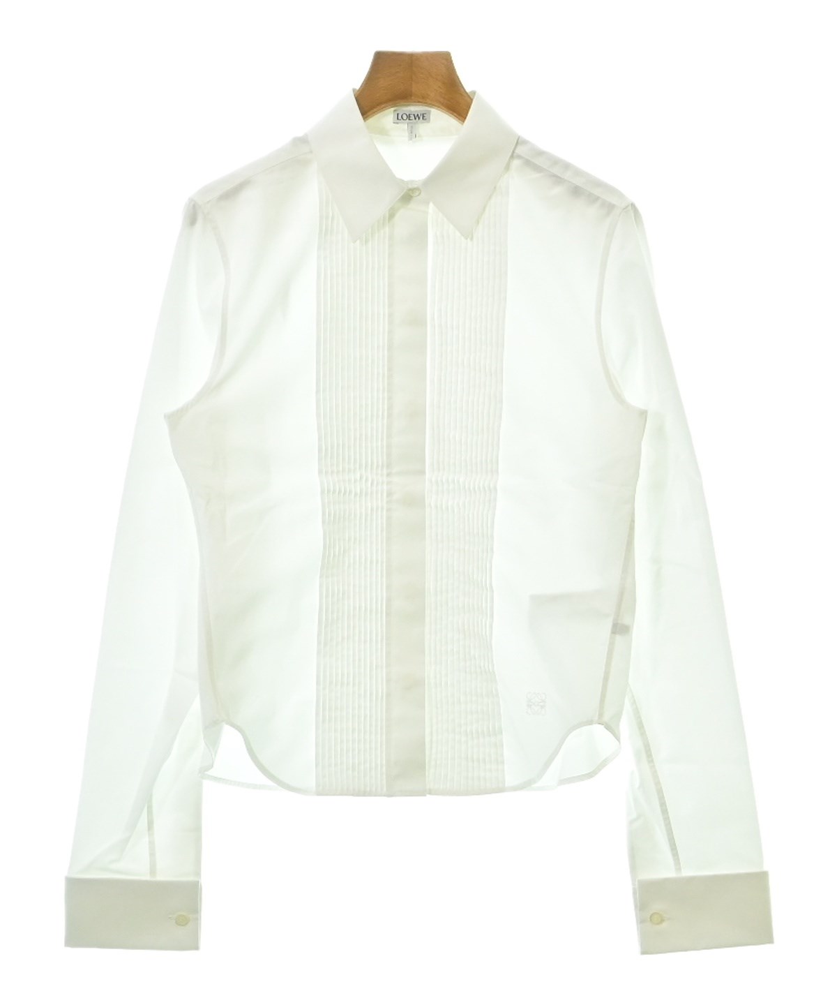 LOEWE（ロエベ）カジュアルシャツ 白 サイズ:34(XXS位) レディース