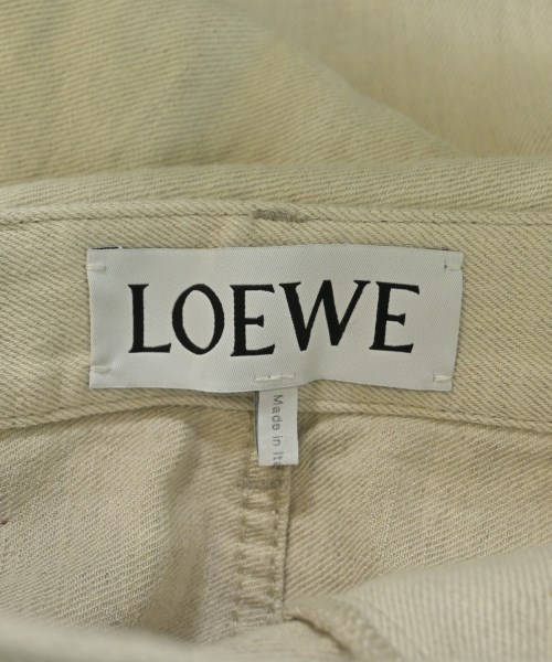 LOEWE（ロエベ）デニムパンツ ベージュ サイズ:34(XXS位) レディース/2200616847169
