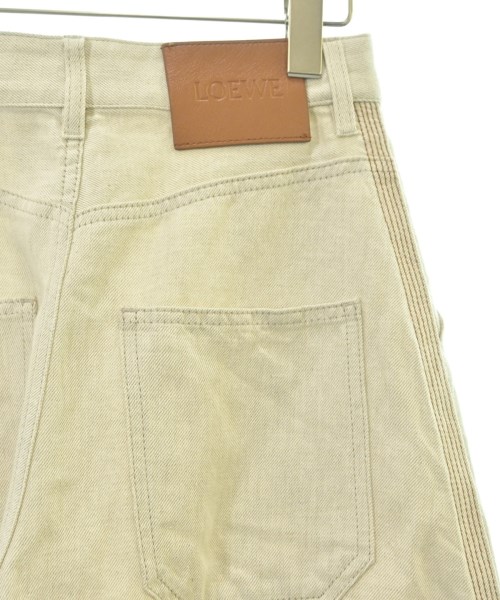 LOEWE（ロエベ）デニムパンツ ベージュ サイズ:34(XXS位) レディース/2200616847169