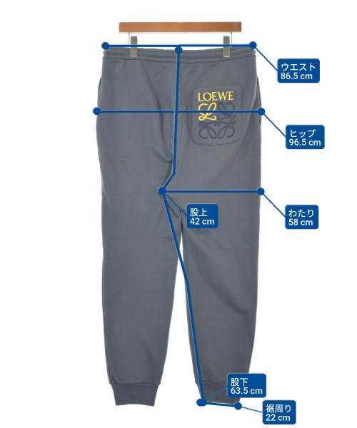 LOEWE（ロエベ）スウェットパンツ グレー サイズ:M メンズ/2200617875093