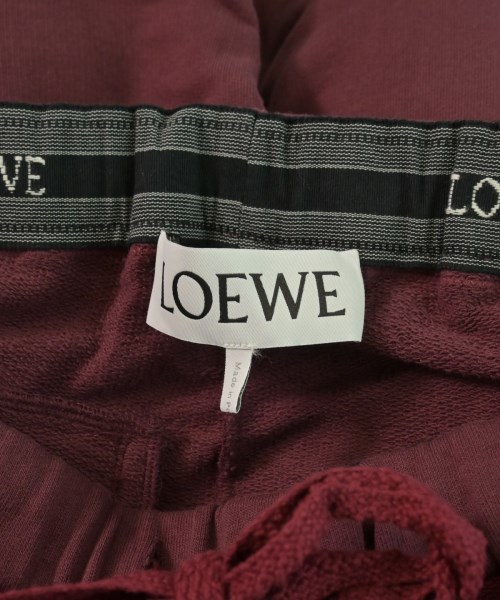 LOEWE（ロエベ）スウェットパンツ 赤 サイズ:XS メンズ/2200619325091