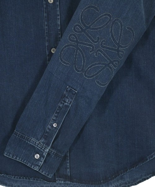 LOEWE（ロエベ）カジュアルシャツ 紺 サイズ:46(M位) メンズ/2200619325220