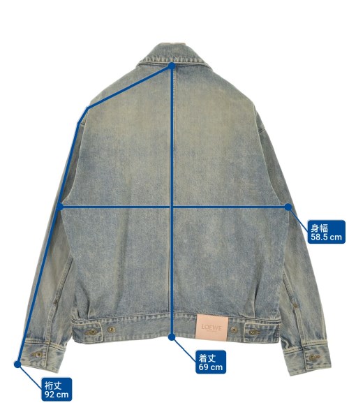 LOEWE（ロエベ）デニムジャケット 青 サイズ:46(M位) メンズ/2200619325237