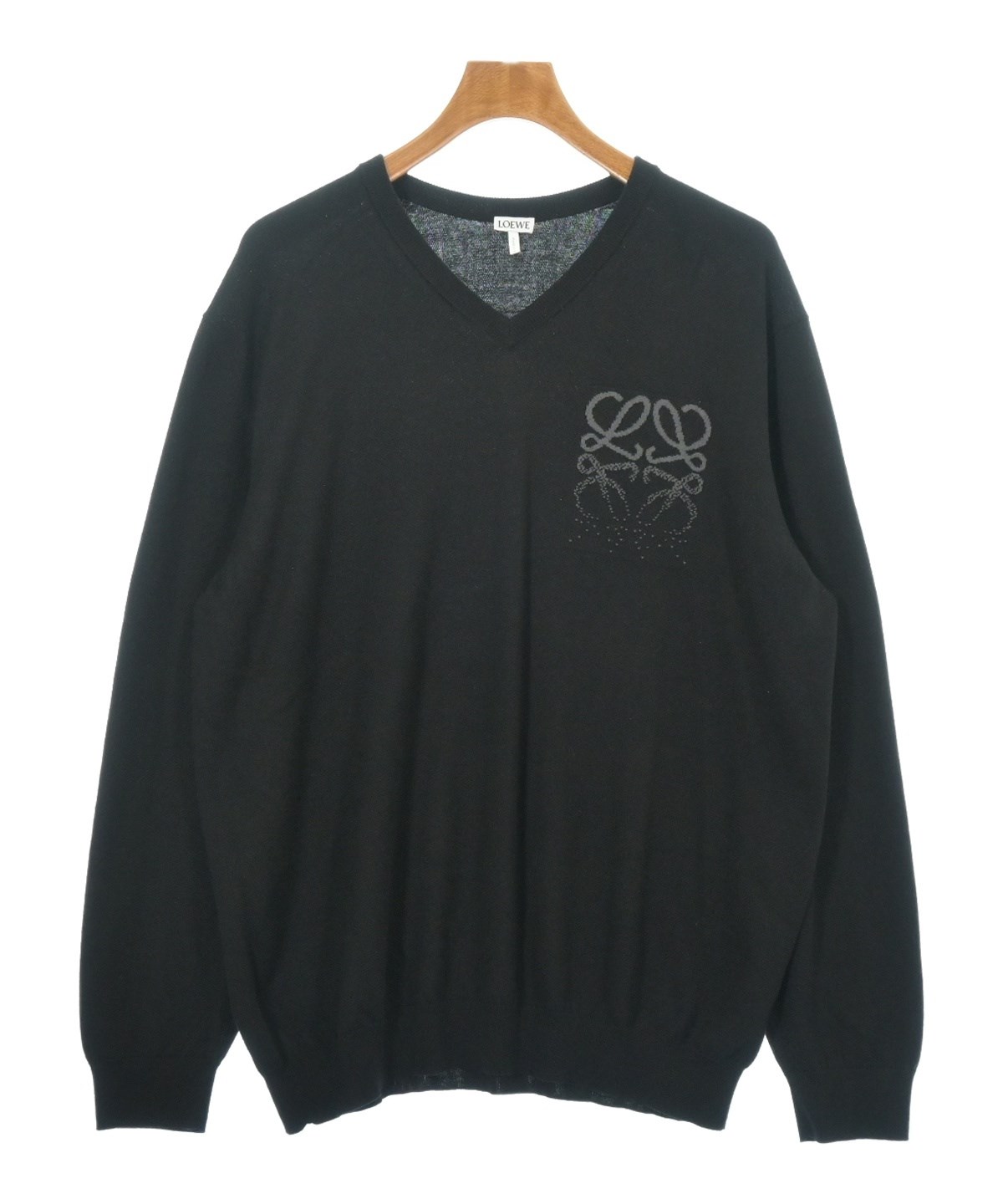 LOEWE（ロエベ）ニット・セーター 黒 サイズ:L メンズ