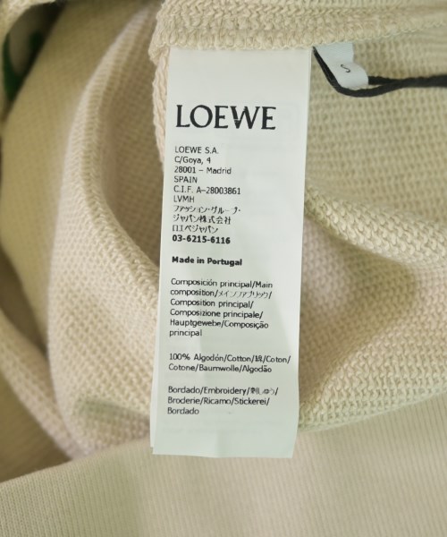 LOEWE（ロエベ）スウェット ベージュ サイズ:S レディース/2200620814201