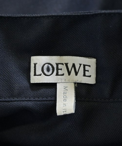 LOEWE（ロエベ）シャツワンピース 紺 サイズ:34(XXS位) レディース/2200606313117