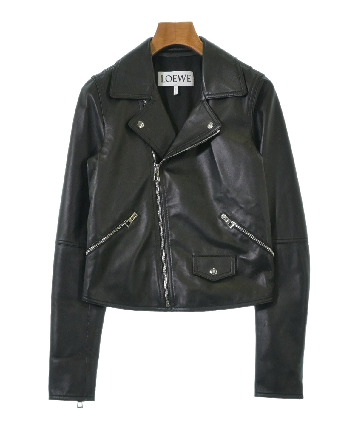 LOEWE（ロエベ）ライダース 黒 サイズ:32(XXS位) レディース
