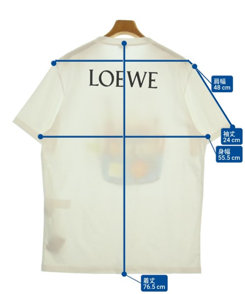 LOEWE（ロエベ）Tシャツ・カットソー 白 サイズ:L メンズ/2200410567089