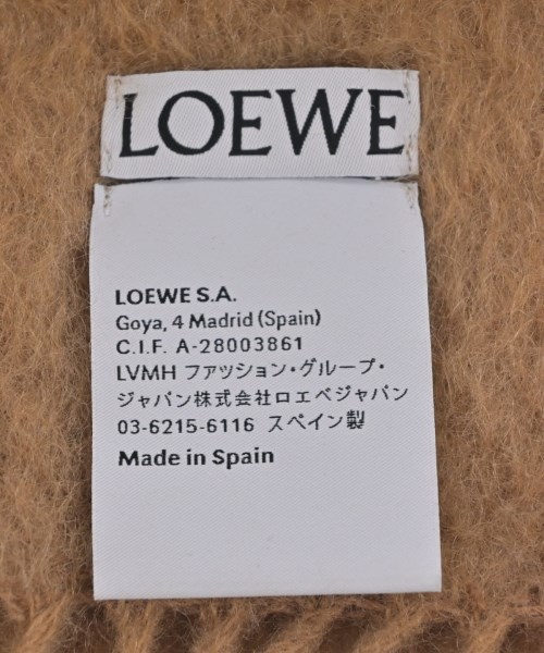 LOEWE（ロエベ）マフラー ベージュ サイズ:- レディース/2200570716013