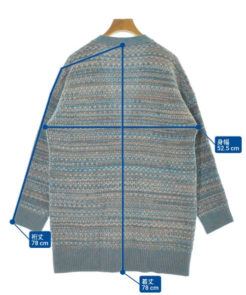 LOEWE（ロエベ）カーディガン 青 サイズ:XS レディース/2200670530090