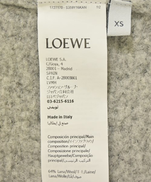 LOEWE（ロエベ）カーディガン グレー サイズ:XS レディース/2200670632046