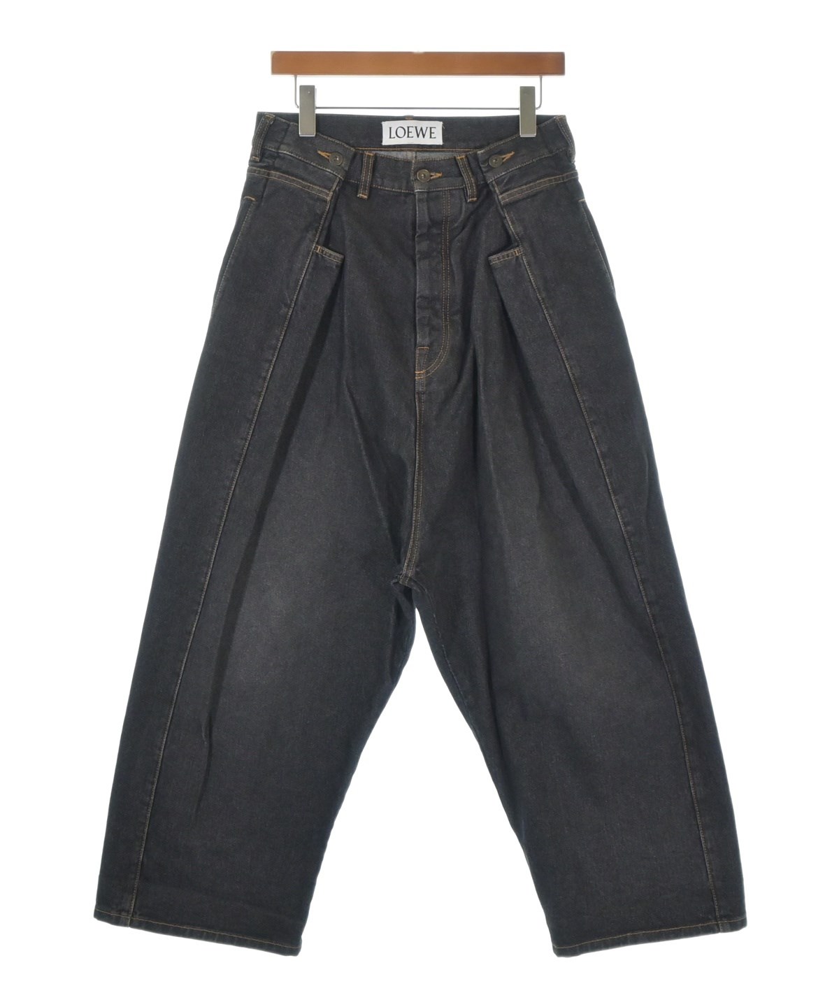 LOEWE（ロエベ）デニムパンツ 黒 サイズ:46(M位) メンズ/2200674282018