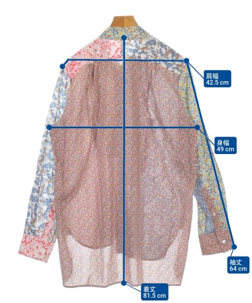 LOEWE（ロエベ）カジュアルシャツ 赤 サイズ:S メンズ/2200674282032