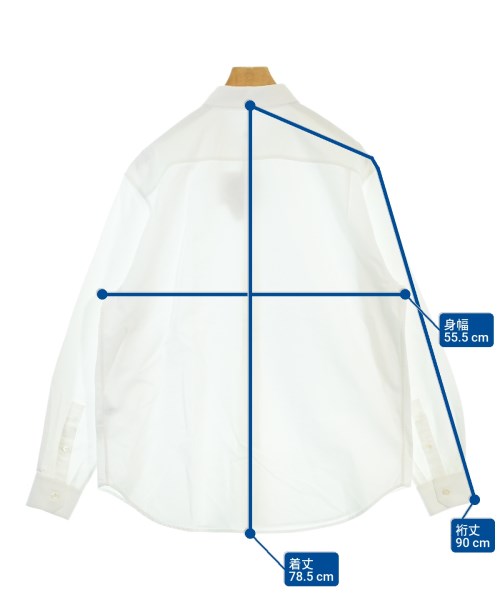 LOEWE（ロエベ）カジュアルシャツ 白 サイズ:38(S位) メンズ/2200675205023