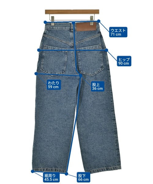 LOEWE（ロエベ）デニムパンツ 青 サイズ:36(XS位) レディース/2200651570060