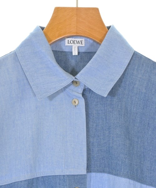 LOEWE（ロエベ）シャツワンピース 青 サイズ:32(XXS位) レディース/2200679451020