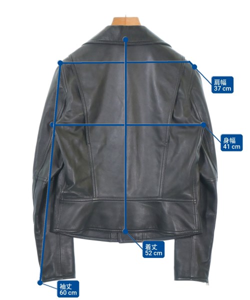 LOEWE（ロエベ）ライダース 黒 サイズ:36(S位) レディース/2200679953043