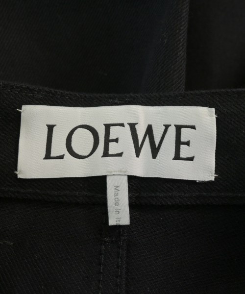 LOEWE（ロエベ）デニムパンツ 黒 サイズ:32(XS位) レディース/2200680158017