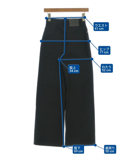 LOEWE（ロエベ）デニムパンツ 黒 サイズ:32(XS位) レディース/2200680158017