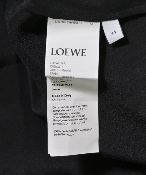 LOEWE（ロエベ）ブラウス その他（柄物・カラフル） サイズ:34(XXS位) レディース/2200677238104
