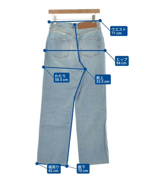 LOEWE（ロエベ）デニムパンツ 青 サイズ:36(XS位) レディース/2200694040025