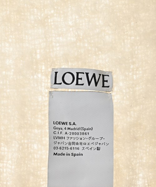 LOEWE（ロエベ）マフラー 白 サイズ:- レディース/2200695784034