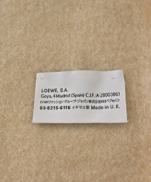 LOEWE（ロエベ）マフラー ベージュ サイズ:- レディース/2200695789022