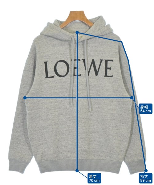LOEWE（ロエベ）パーカー グレー サイズ:XS メンズ/2200695767105