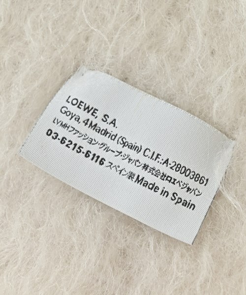 LOEWE（ロエベ）マフラー 白 サイズ:- レディース/2200698250017
