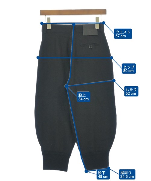 LOEWE（ロエベ）クロップドパンツ 黒 サイズ:34(XXS位) レディース/2200693916284