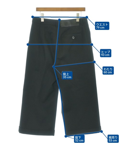 LOEWE（ロエベ）クロップドパンツ 黒 サイズ:44(S位) メンズ/2200700933037